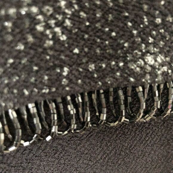 Scott McClintock Black/Burgundy Embellished/Beaded Formal Maxi Dress Size 8 - Picture 8 of 16